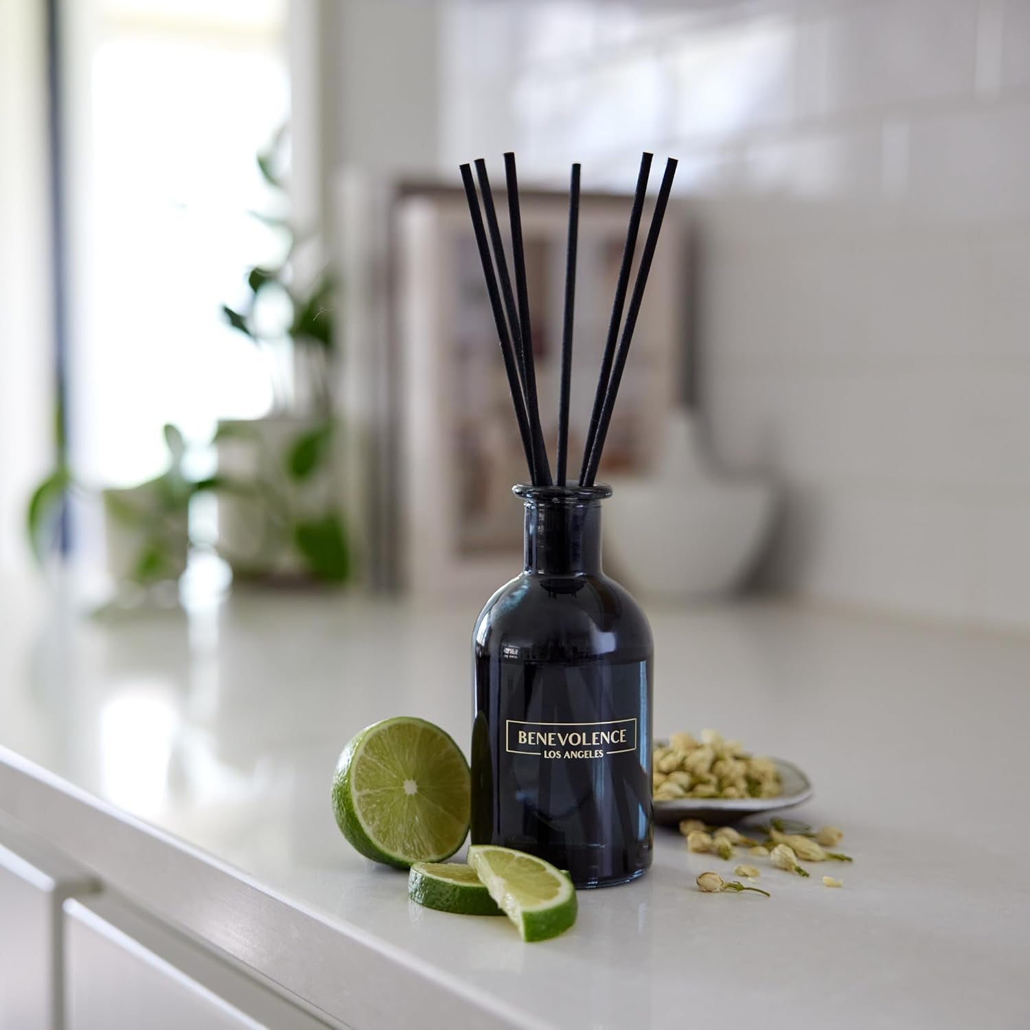 Reed Diffusers for Home, Bergamot & Jasmine Relaxing Fragrance | Aromatherapy Reed Diffuser Sticks with Gift Box, Scented Sticks for Bathroom | Home Décor