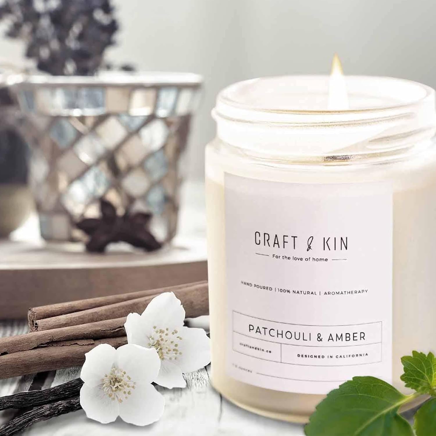 Craft & Kin Patchouli & Amber – Cozy Winter Candle