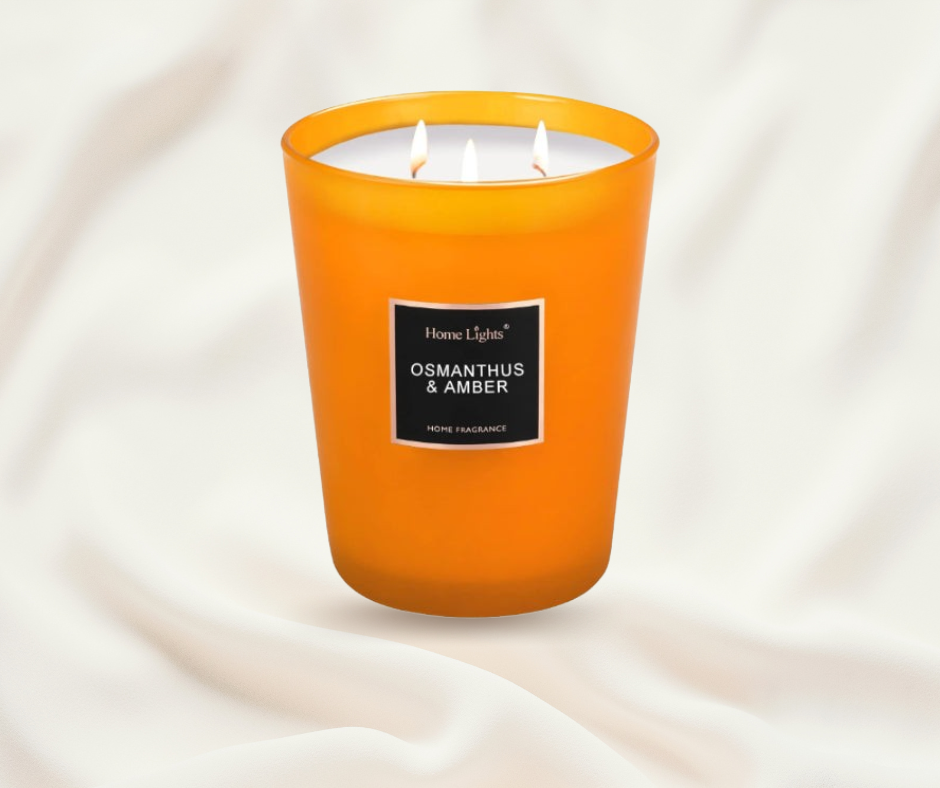 Home Lights Osmanthus & Amber Scented Candle