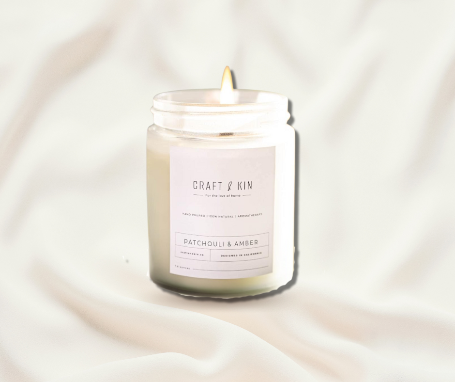 Craft & Kin Patchouli & Amber – Cozy Winter Candle