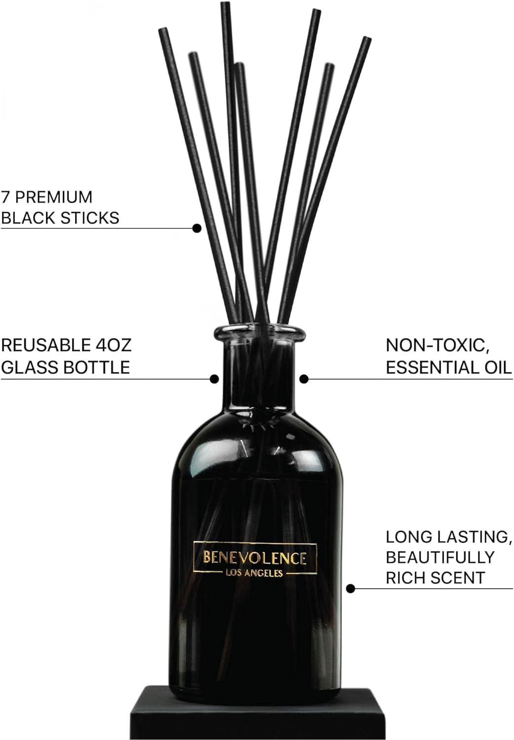 Reed Diffusers for Home, Bergamot & Jasmine Relaxing Fragrance | Aromatherapy Reed Diffuser Sticks with Gift Box, Scented Sticks for Bathroom | Home Décor