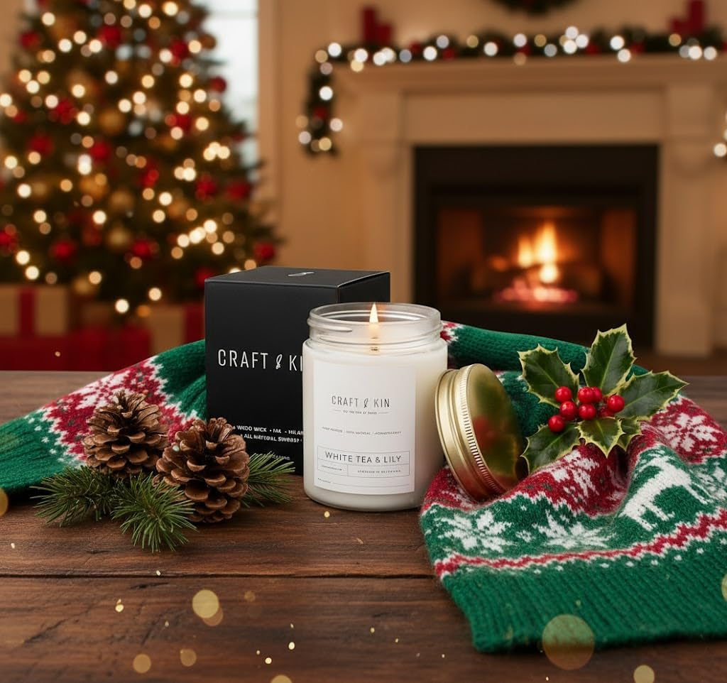 Craft & Kin Patchouli & Amber – Cozy Winter Candle